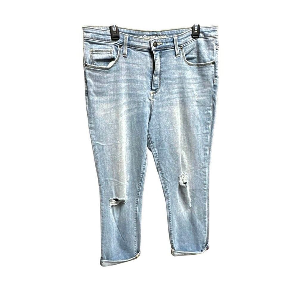 Universal Thread High Rise Straight Crop Sz 14/32